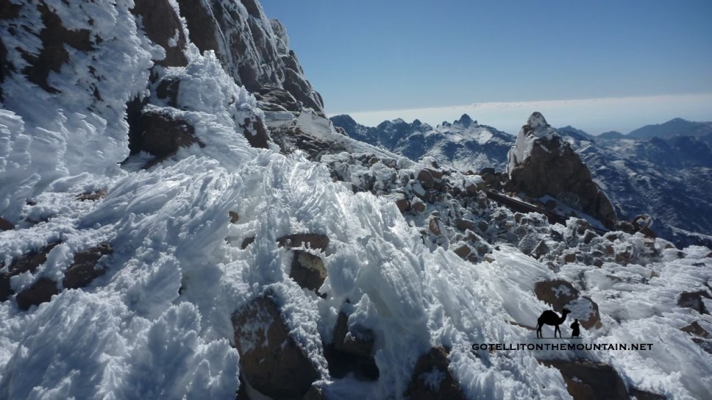 Ice crystals, Jebel Katherina, Sinai, Go tell it on the mountain_result