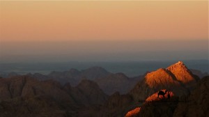 Mount Sinai peak, sunset