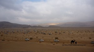 Wadi Zelega with a Bedouin 4x4s
