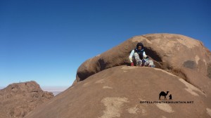Jebel Tarkiba summit, Sinai, Go tell it on the mountain